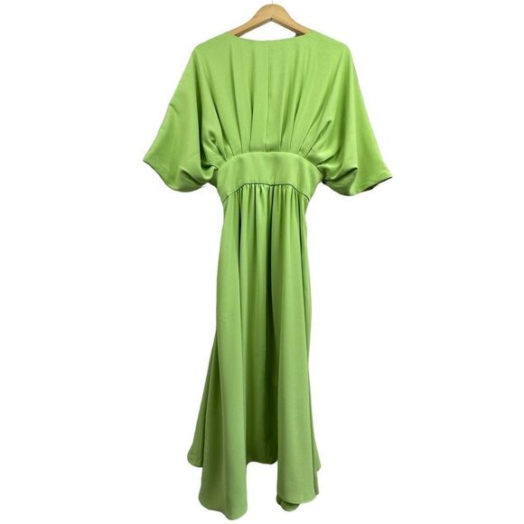 Alexia Admor August Midi Slit Sleeve Dress with Pockets Bright Green NWT 8 - Picture 11 of 11